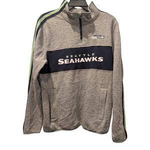 NWT Seattle Seahawks NFL Tommy Hilfiger Men's Quarter Zip LARGE